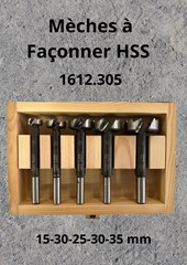 Mèches à façonner HSS 15-30-25-30-35 mm